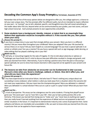 best common app personal statement examples