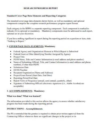 Research Progress Report - 10+ Examples, Format, Pdf | Examples