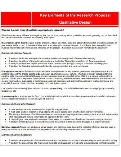 example of qualitative research proposal pdf
