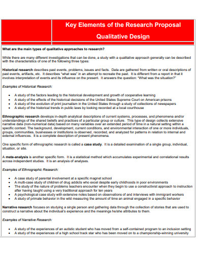 qualitative research proposal example psychology