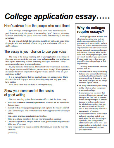 college application essay website