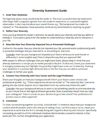 Law School Diversity Statement 9 Examples Format How To Make PDF