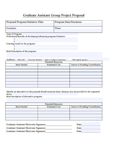 Group Project Proposal - 10+ Examples, Format, Pdf | Examples