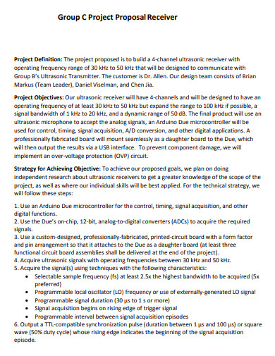 Group Project Proposal - 10+ Examples, Format, Pdf | Examples