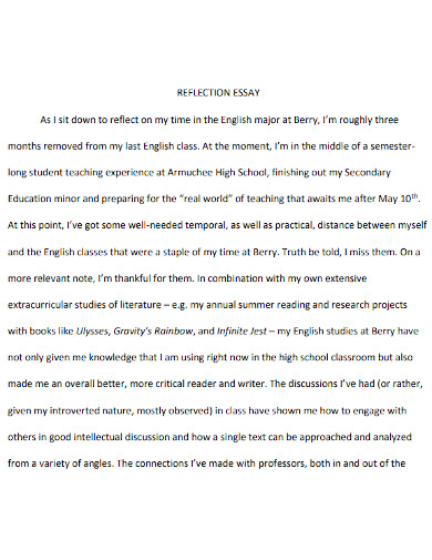 senior high school life essay english