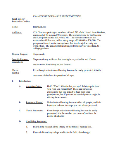 Informative Speech Thesis Statement - 7+ Examples, Format, Doc, PDF