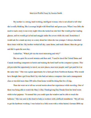 Job Interview Essay - 7+ Examples, Format, Pdf | Examples