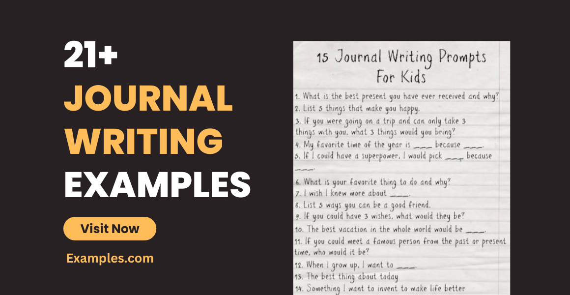 Journal Writing Examples