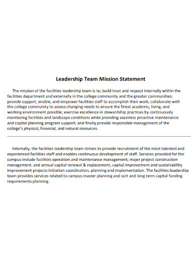 Leadership Statement 10 Examples Format How To Write PDF