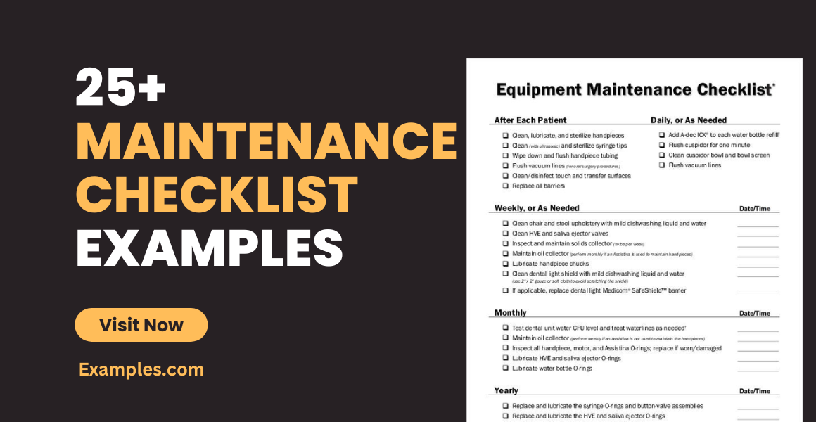 RMS Checklist
