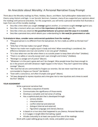 Anecdote Essay - Examples, Format, PDF