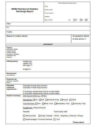 Discharge Summary Report - 10+ Examples, Format, Pdf | Examples
