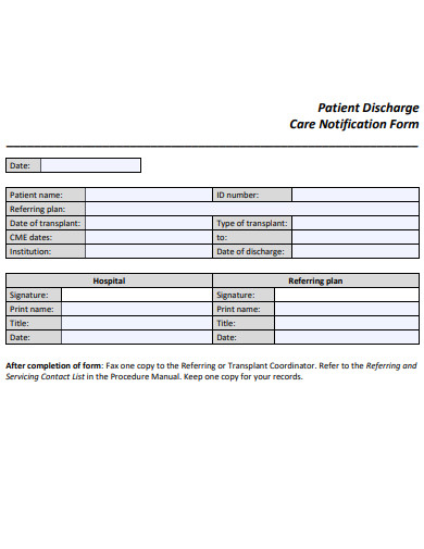 Patient Discharge Form 10 Examples Format How To Make Pdf 