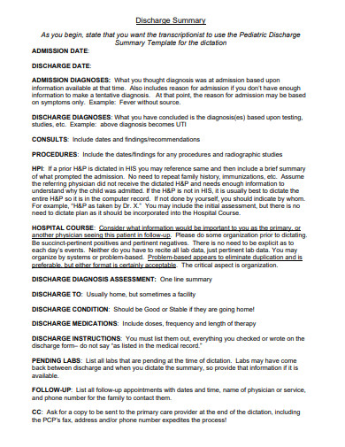 Discharge Summary Report 10 Examples Format Pdf Examples 4740