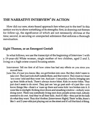 Narrative Interview Report 3 Examples Format Pdf Examples