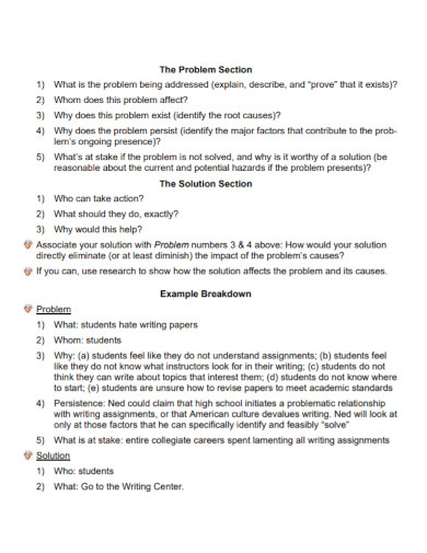 problem solution essay topics high school