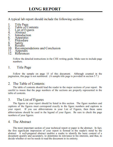 Sample Appendix For A Report