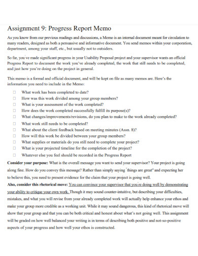 Memo Report - 10+ Examples, Format, Pdf | Examples