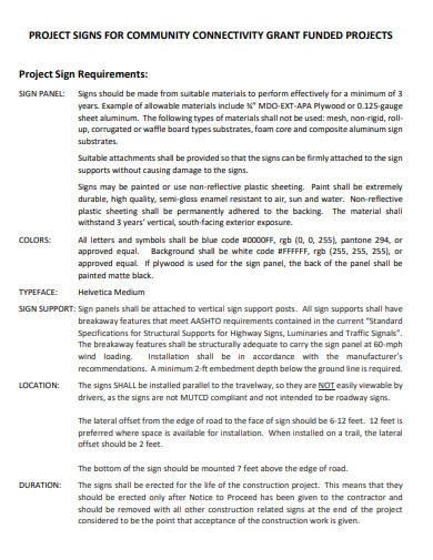 project funding requirements in pdf
