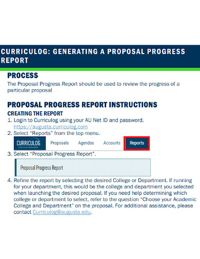 Proposal Generating Report