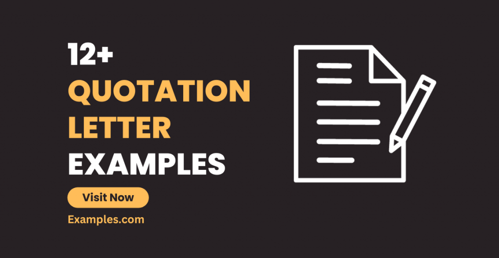 Quotation Letter Examples