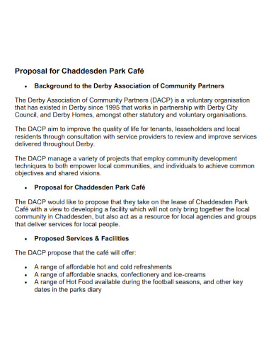 Investment Proposal for a Restaurant, CafeBakery - 3+ Examples, Format ...