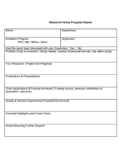 phd research progress report pdf