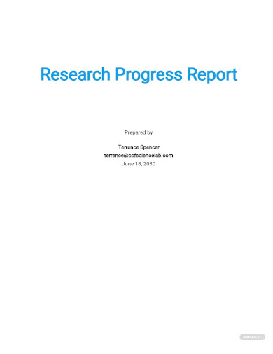 update research progress