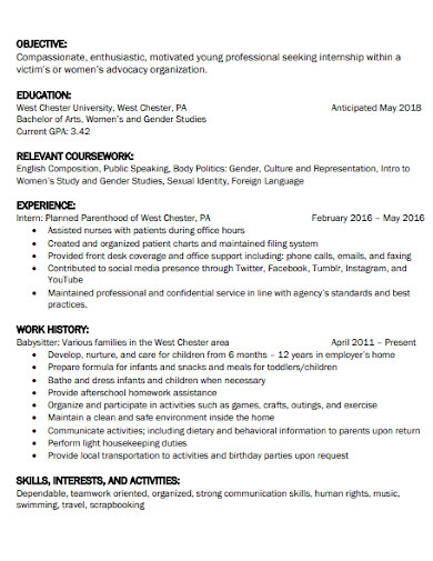 Resume Objective Statement - 9+ Examples, Format, Sample | Examples