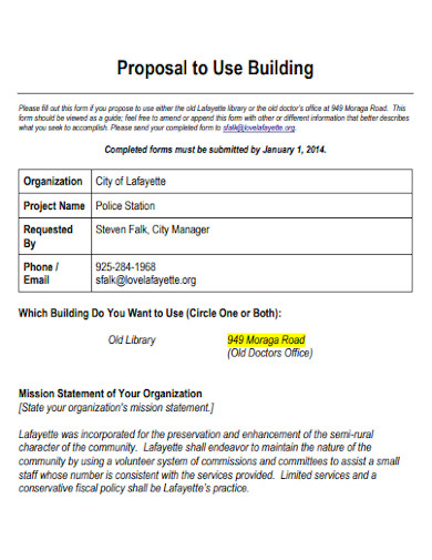 sample building proposal