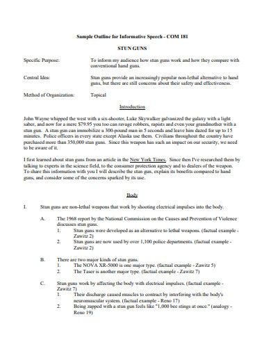 ⚡ Global Warming Speech Outline. Informative Speech Outline Global ...