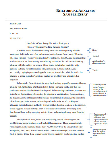 rhetorical analysis essay titles