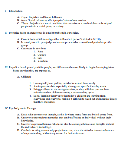 outline of seminar presentation