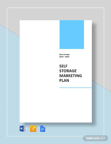 self storage business marketing plan template