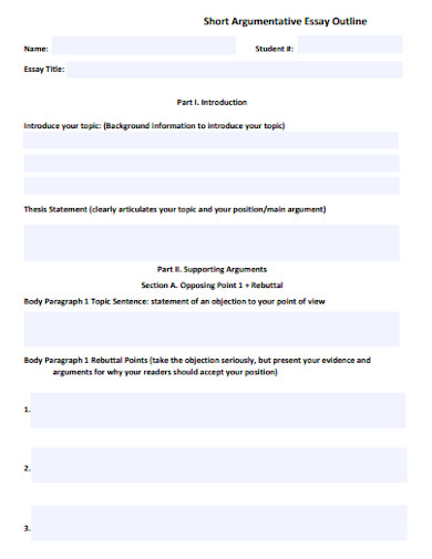 short argumentative essay examples pdf