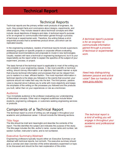 Short Engineers Technical Report