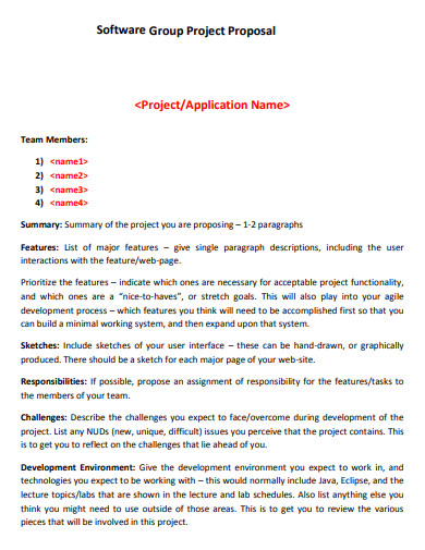 Group Project Proposal - 10+ Examples, Format, Pdf | Examples