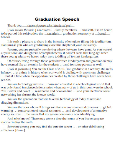 student-graduation-speech-14-examples-format-sample