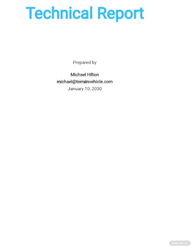 Technical Report Template