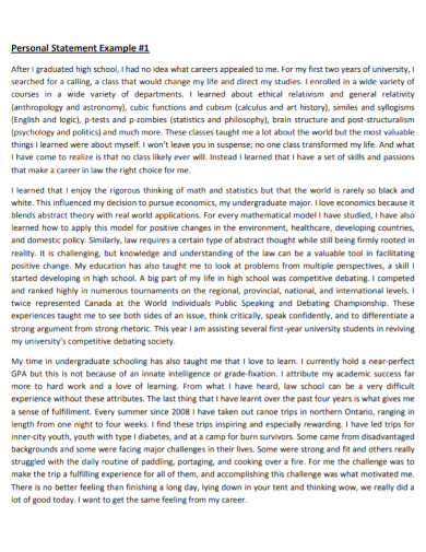 University Personal Statement 9 Examples Format Pdf Examples University Personal Statement 9 Examples Format Pdf Examples