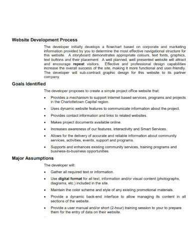 website development proposal