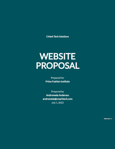 website proposal template