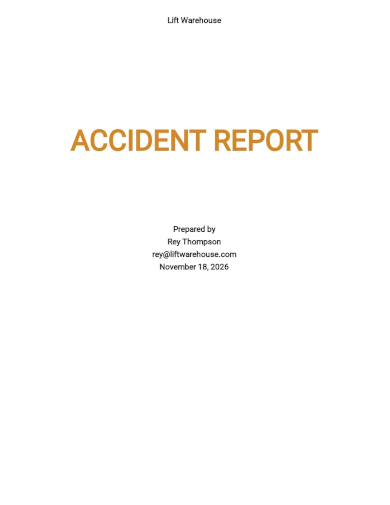 accident report template