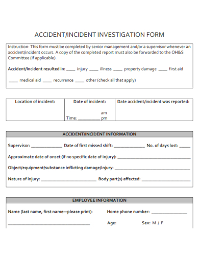 accidentinvestigation form format