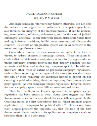 Advocacy Campaign Speech - 7+ Examples, Format, How to Write, Pdf