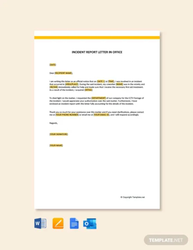 Explanation Incident Report Letter - 10+ Examples, Format, Benefits, Tips