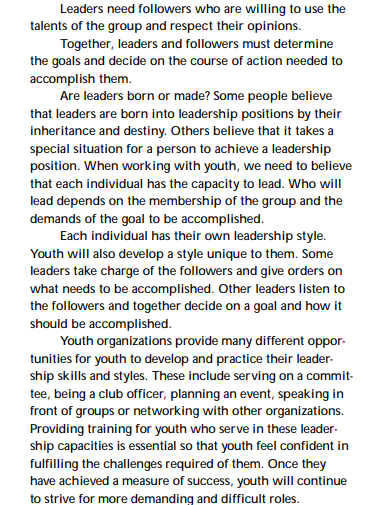 leadership development training goals