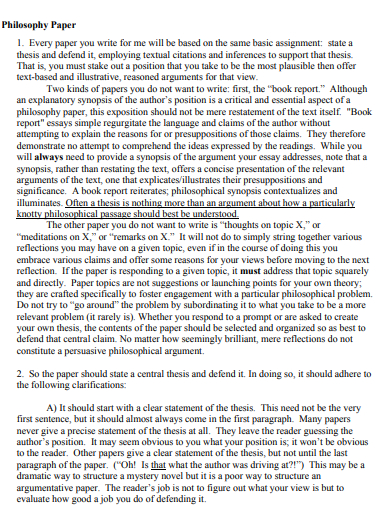 philosophy paper 1 2020