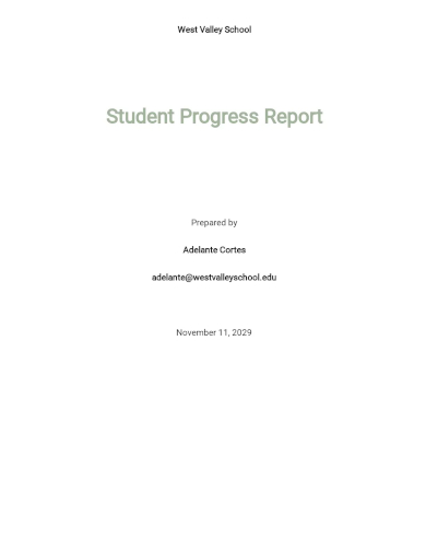 school progress report
