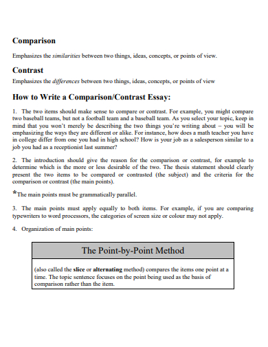 comparison essay conclusion